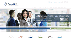 Desktop Screenshot of benefitpro.com